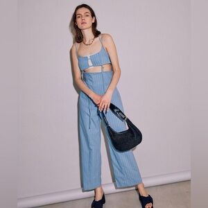 Japanese Fashion Blue Women's Jumpsuit from Maison Special Chic Rare Find NWT